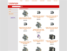 Tablet Screenshot of liulamps.com